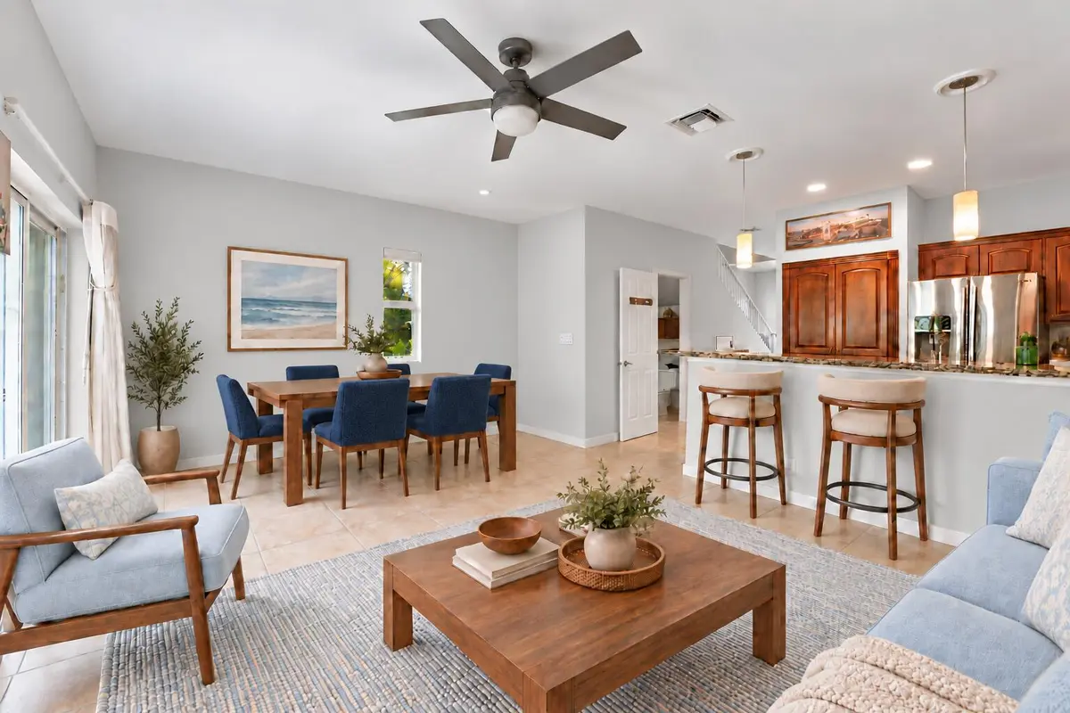 Coastal Interior with Soft Gray Walls at 1795 NE 4TH Avenue A1, Fort Lauderdale