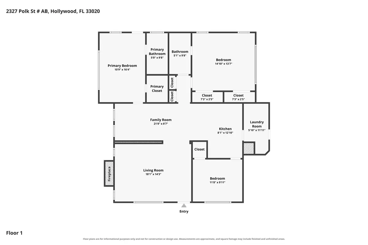 Unit A at 2327 POLK Street A-B, Hollywood