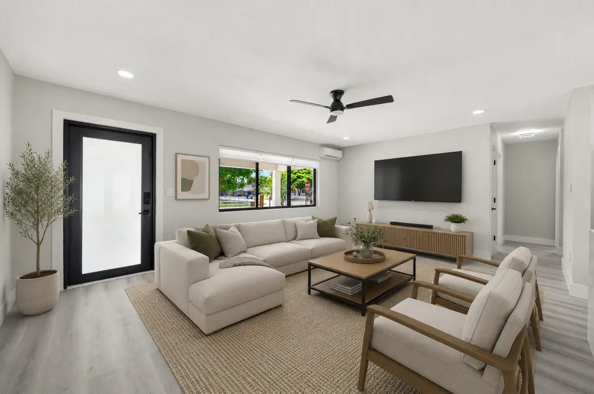 Living/Family Room at 1944 NE 2nd Avenue, Pompano Beach