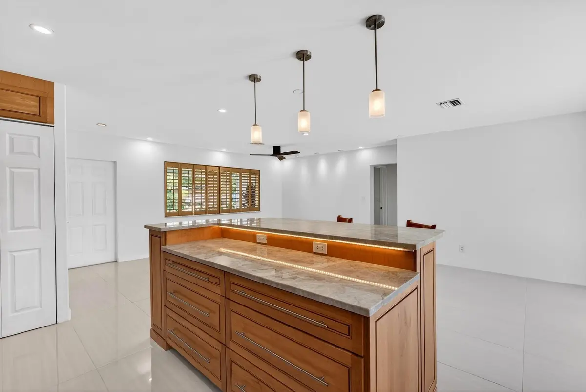Open Concept Kitchen/Living area at 648 NW 30th Court, Wilton Manors