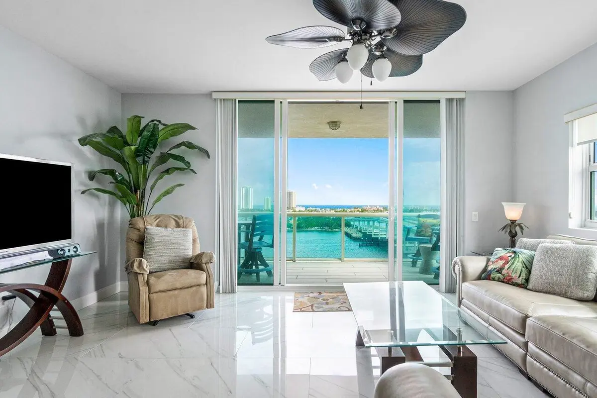 private balcony at 2640 Lake Shore Drive 1216, Riviera Beach