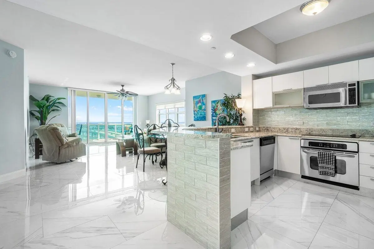 white and bright living areas at 2640 Lake Shore Drive 1216, Riviera Beach