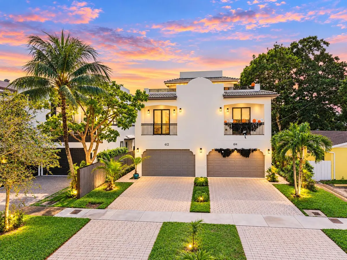 Twilight_Mediterranean_Duplex_with_Hallo at 612 SW 10th Street, Fort Lauderdale