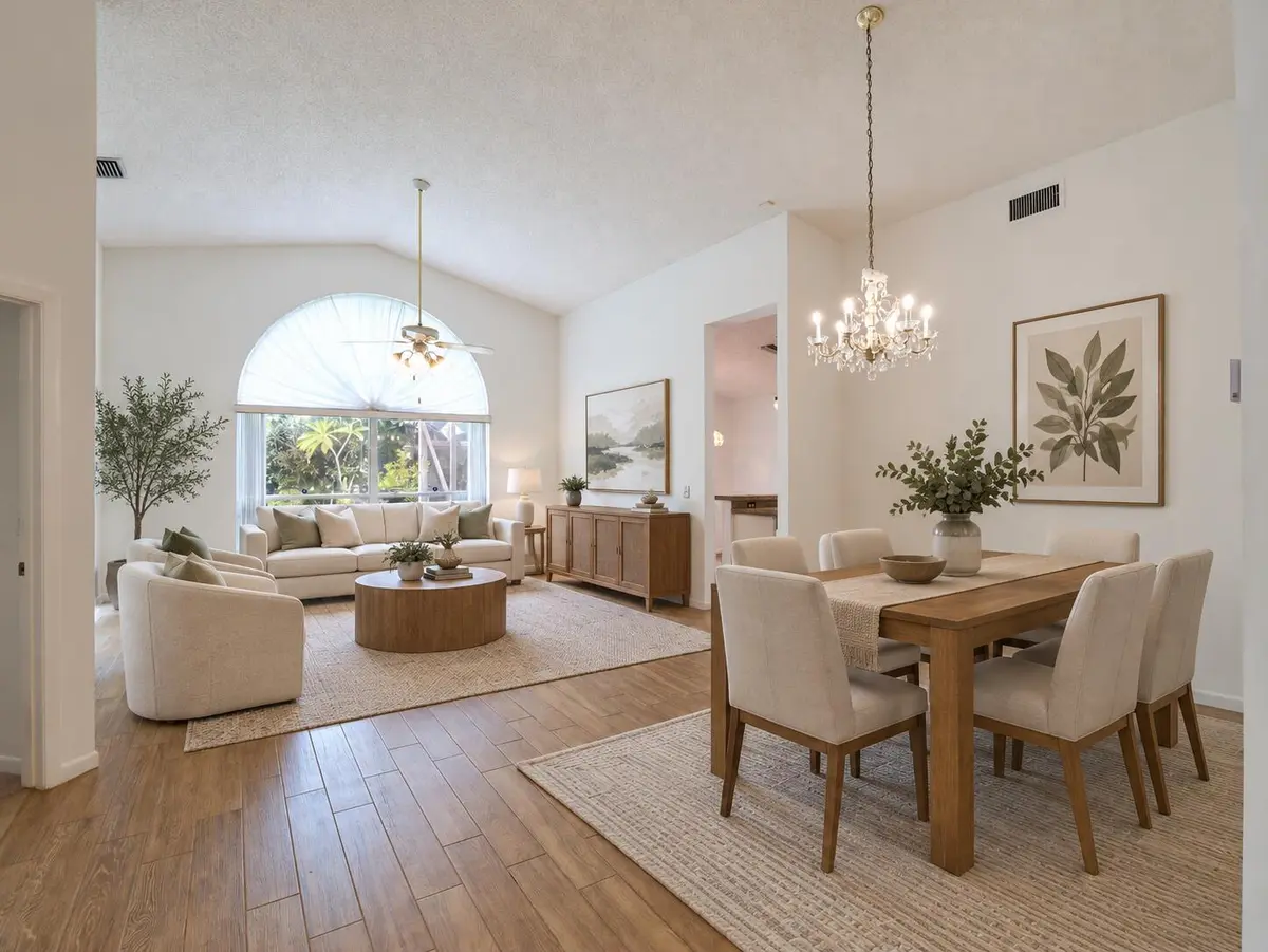 Bright Open-Plan Living and Dining Retre at 4937 Broadstone Circle, West Palm Beach