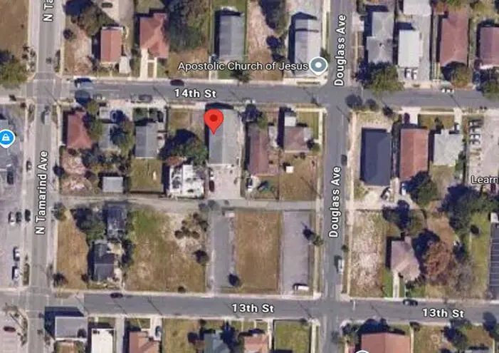 Aerial View at 912 14th Street, West Palm Beach