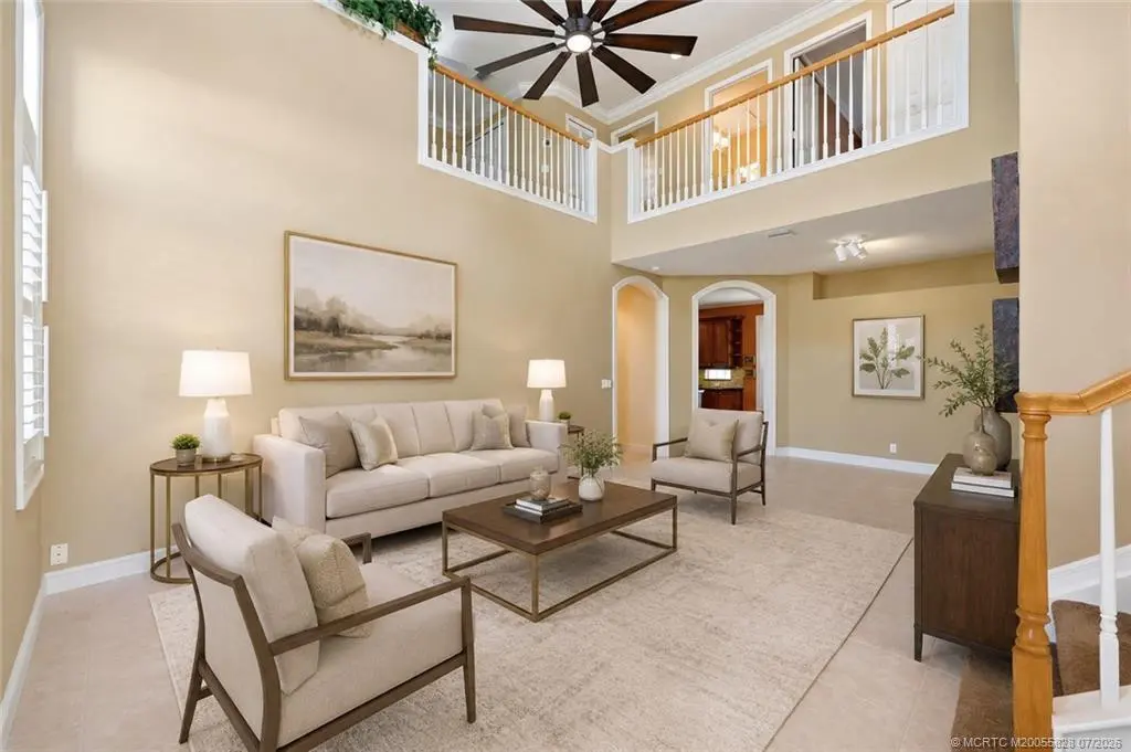 Virtually Staged Formal Living Room at 3736 NW Deer Oak Drive, Jensen Beach