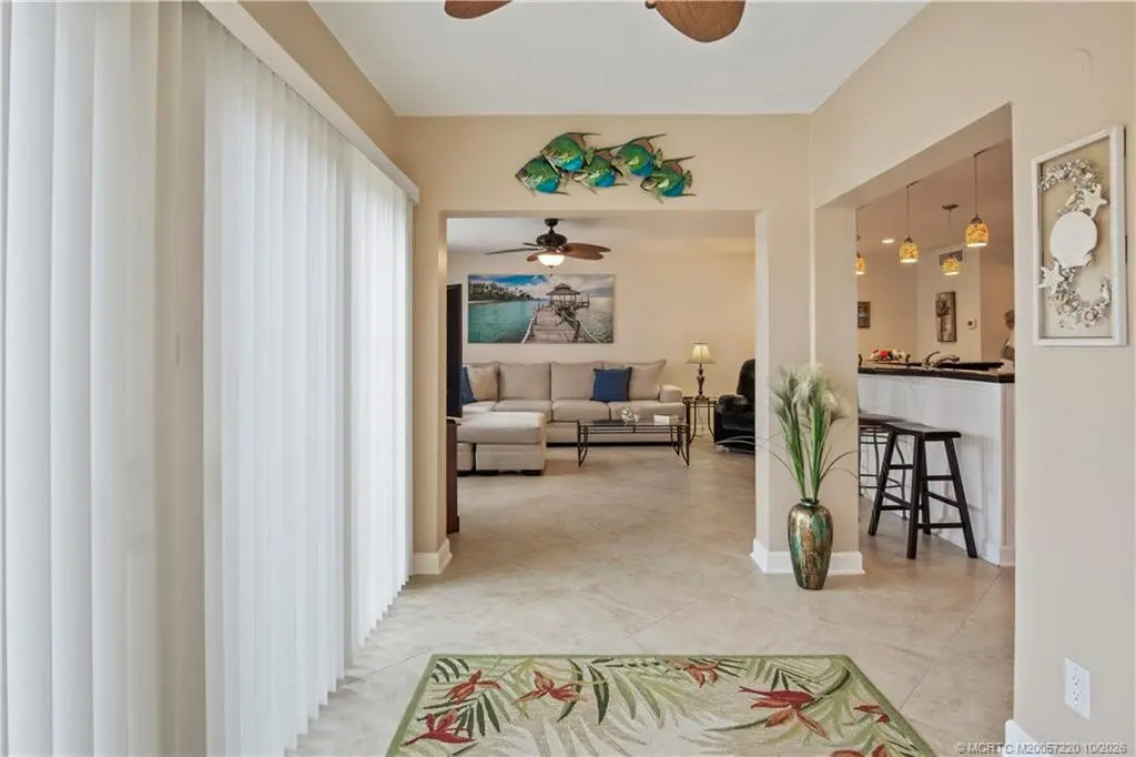 View from patio entrance into lanai at 1800 SE Saint Lucie Boulevard 9-105, Stuart